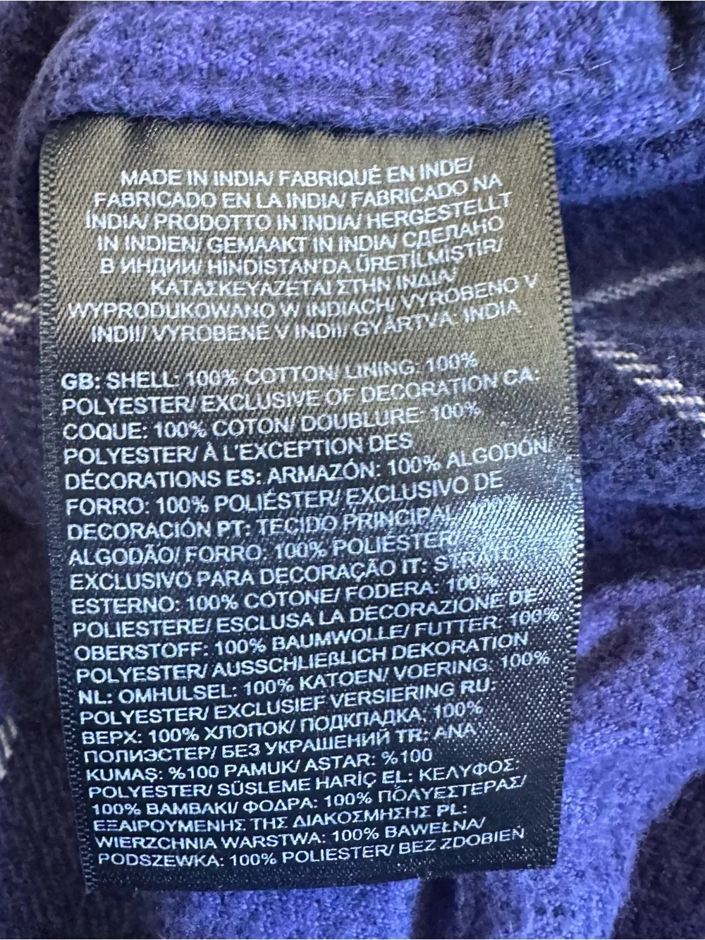 The North Face Men’s Arroyo Flannel Summit Navy Nature is Magic Patch Large